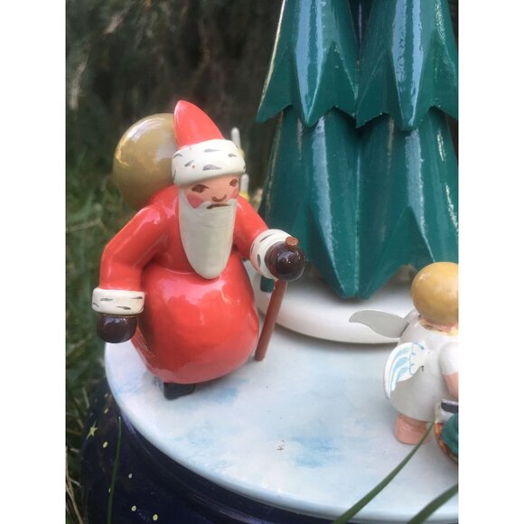 1946 Christmas Music Box Original ERZGEBIRGE EXPERTIC Handmade German Vintage - Picture 3 of 10